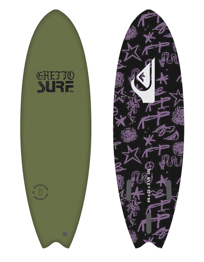 quiksilver foam surfboard