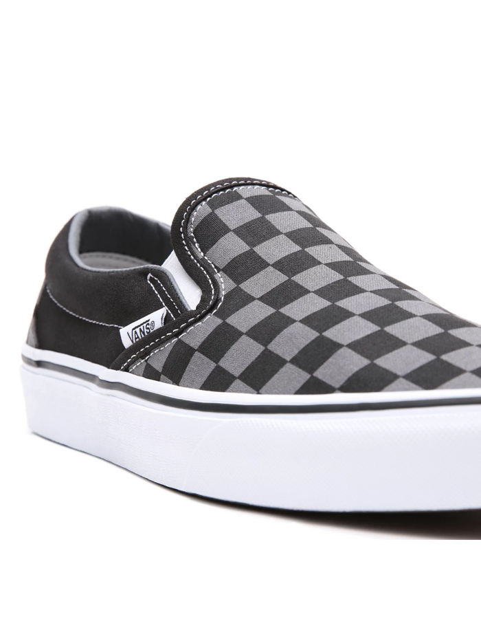 vans classic slip on black checkerboard