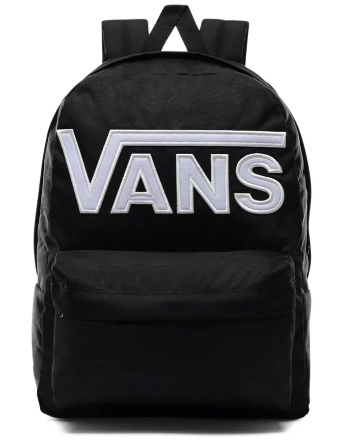 black and white check backpack
