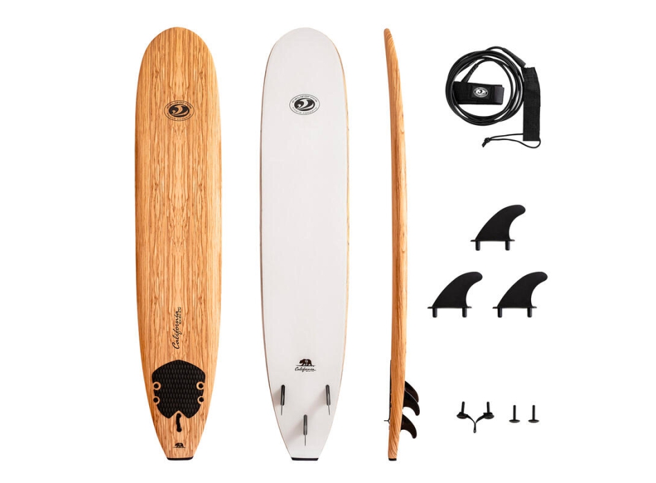 CBC FUN 7'0" CALIFORNIA BEAR SOFTBOARD WOOD