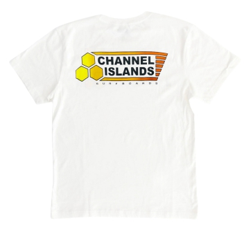 CHANNEL ISLAND FADE FLAG T-SHIRT WHITE