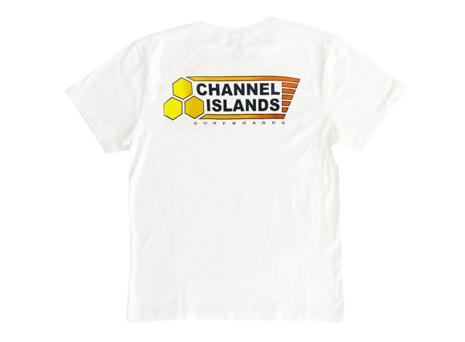 CHANNEL ISLAND FADE FLAG T-SHIRT WHITE