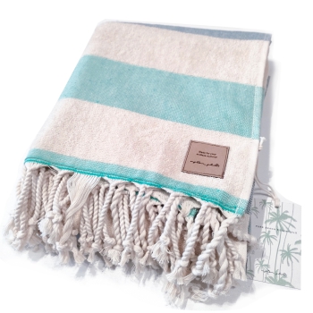 CUSTOM SHELLS BEACH TOWEL DEL MAR