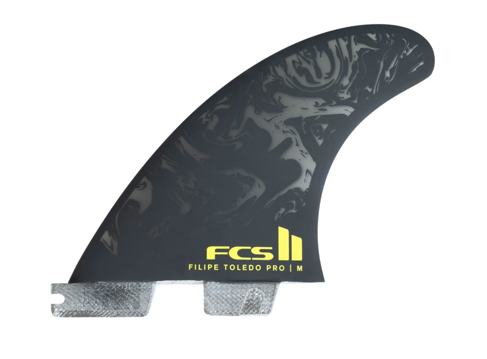 FCS II FELIPE TOLEDO PG PRO TRI FIN SET BLACK ACID