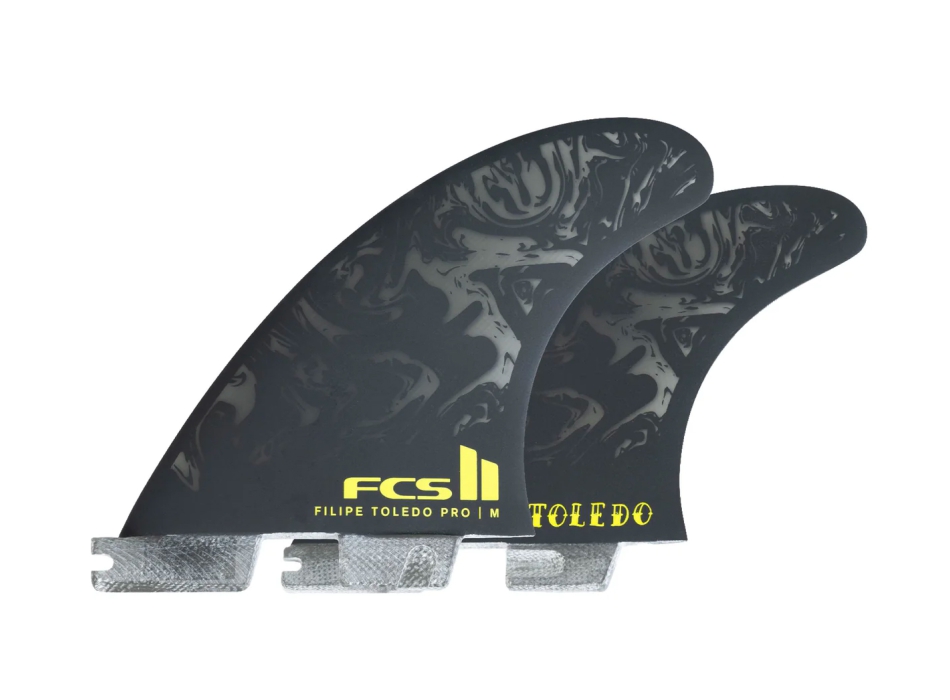 FCS II FELIPE TOLEDO PG PRO TRI FIN SET BLACK ACID