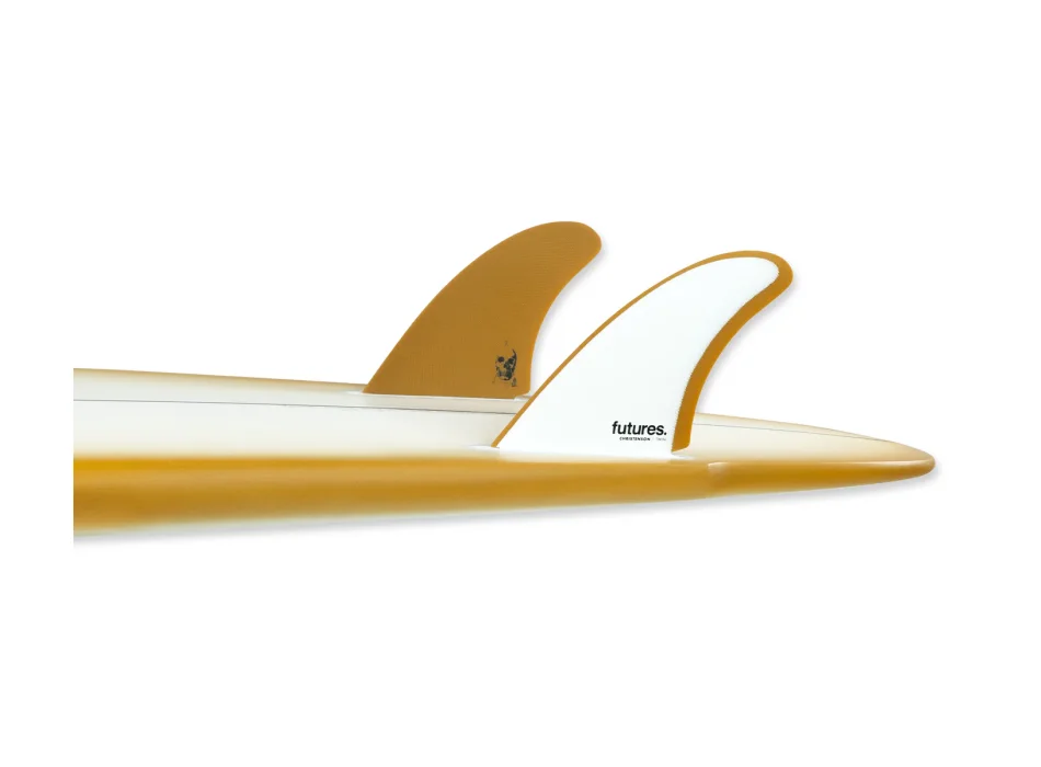 FUTURES CHRISTENSON TWIN FIN WHITE BROWN