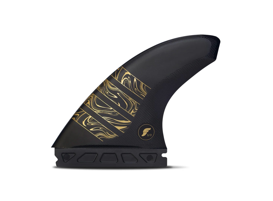 FUTURES FINS 3/2 VECTOR ALPHA THRUSTER CARBON GOLD MEDIUM