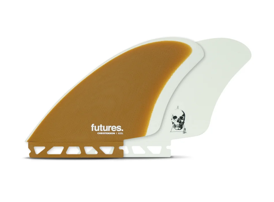 FUTURES CHRISTENSON KEEL FIN WHITE BROWN