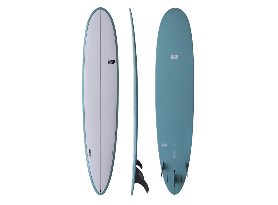 NSP SURFBOARD 9'1" PRO LONGBOARD TEAL