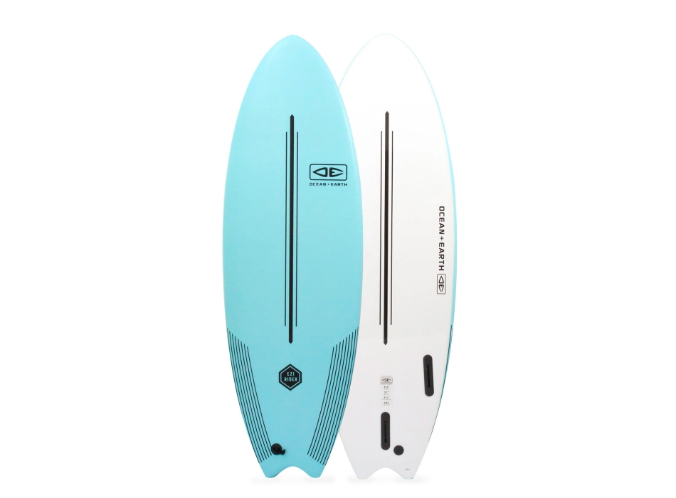 O&E SPRAY 5'6" EZI RIDER SOFTBOARD CORAL