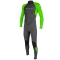 O'NEILL YOUTH REACTOR II 3/2 MM BACK ZIP FULL WETSUIT GRAPH DAYGLO