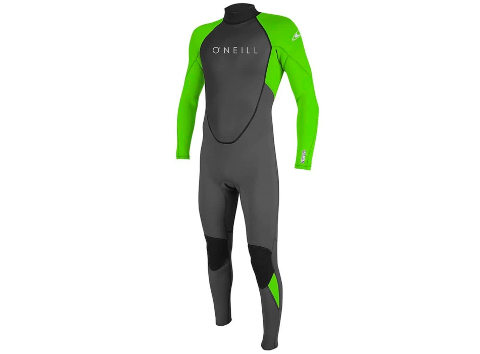 O'NEILL YOUTH REACTOR II 3/2 MM BACK ZIP FULL WETSUIT GRAPH DAYGLO