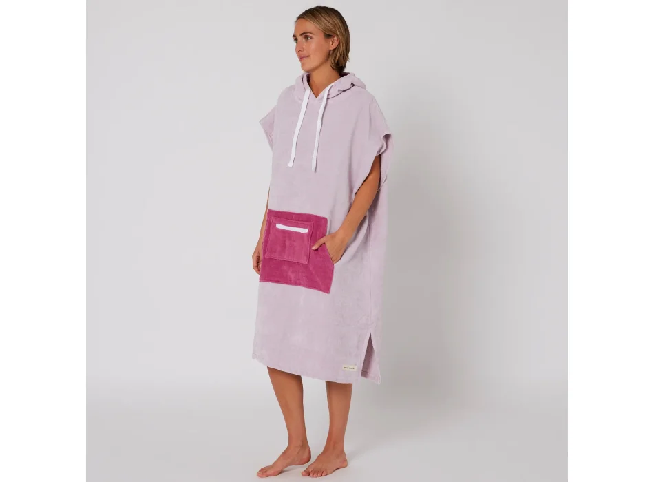 OCEAN & EARTH LADIES DAYDREAM HOODED PONCHO LAVANDER