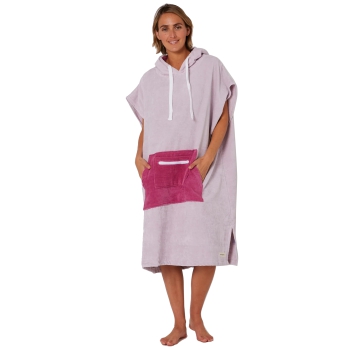 OCEAN & EARTH LADIES DAYDREAM HOODED PONCHO LAVANDER