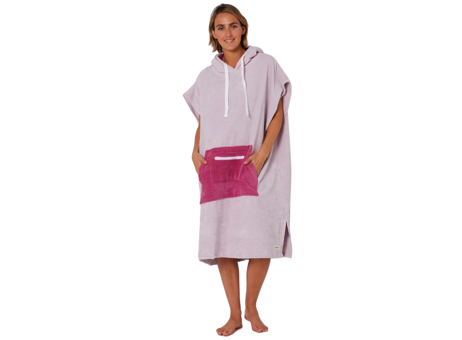 OCEAN & EARTH LADIES DAYDREAM HOODED PONCHO LAVANDER