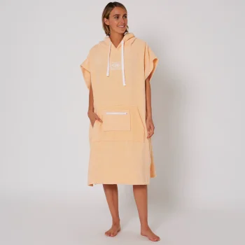 OCEAN & EARTH LADIES HOODED PONCHO PEACH