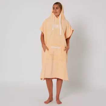 OCEAN & EARTH LADIES HOODED PONCHO PEACH