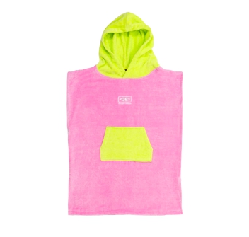 OCEAN & EARTH TODDLERS HOODED PONCHO PINK