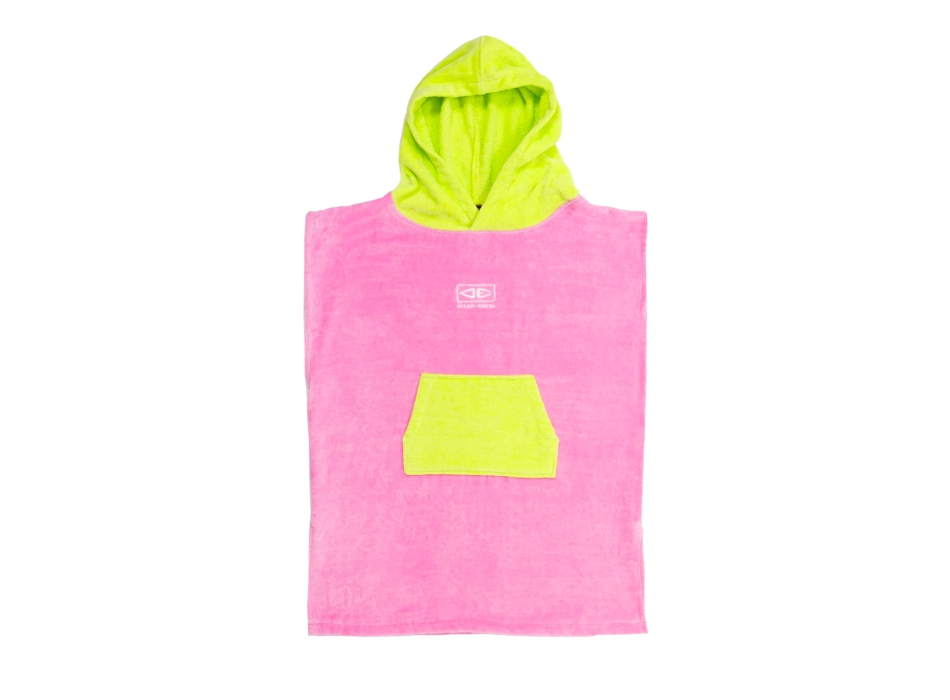 OCEAN & EARTH TODDLERS HOODED PONCHO PINK