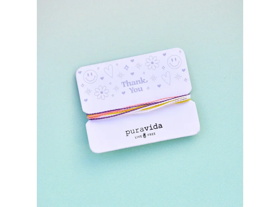 PURA VIDA THANK YOU BRACELET CARD