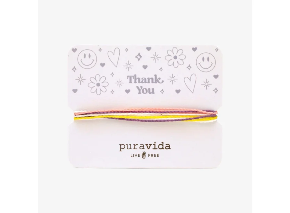 PURA VIDA THANK YOU BRACELET CARD