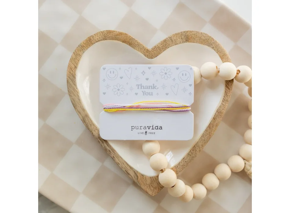 PURA VIDA THANK YOU BRACELET CARD