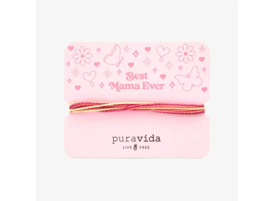 PURA VIDA BEST MAMA EVER BRACELET CARD