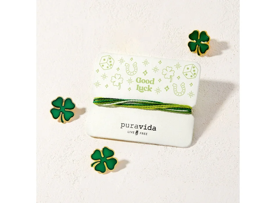 PURA VIDA GOOD LUCK BRACELET CARD