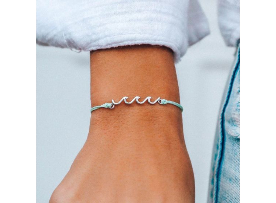 PURA VIDA BRACELETS DELICATE WAVE SILVER WINTERFRESH