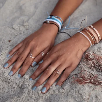 PURA VIDA WAVE RING SILVER