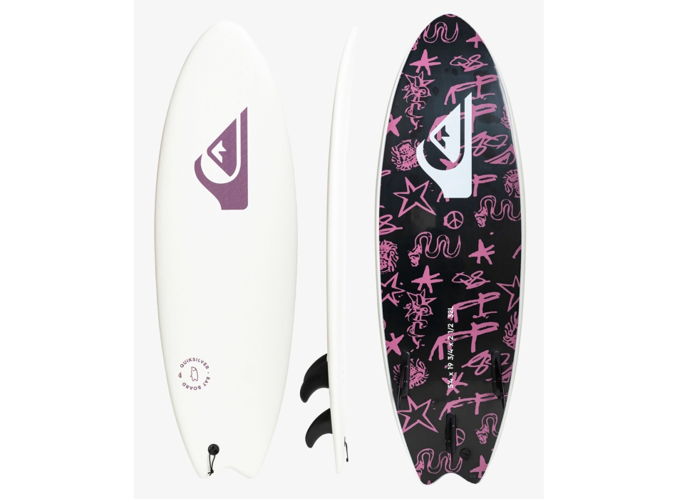 QUIKSILVER 5’4" SOFTBOARD RIPPER WHITE