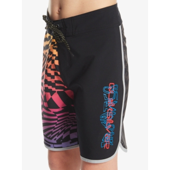 QUIKSILVER BOARDSHORTS SURFSILK RADICAL SCALLOP 16" BOYS 8-16