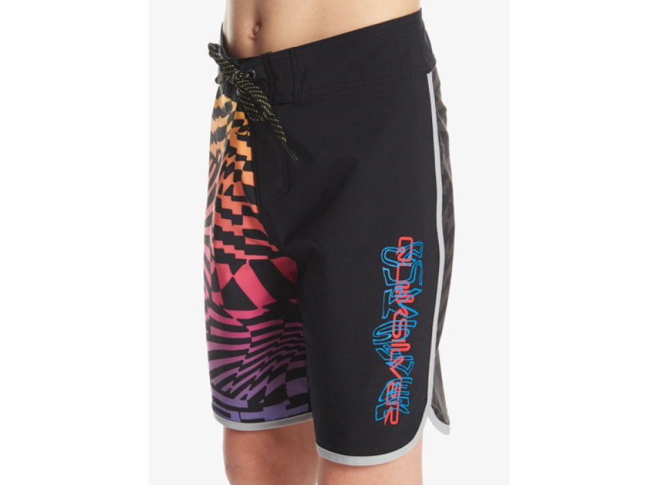 QUIKSILVER BOARDSHORTS SURFSILK RADICAL SCALLOP 16" BOYS 8-16