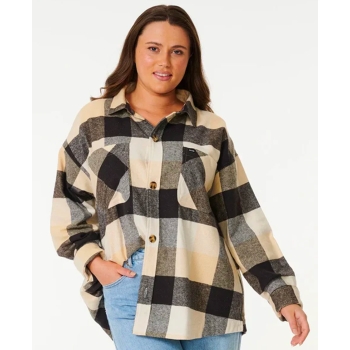 RIP CURL LA ISLA FLANNEL SHIRT BLACK