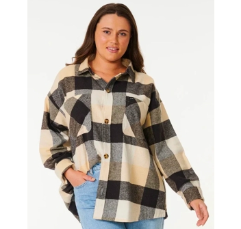 RIP CURL LA ISLA FLANNEL SHIRT BLACK