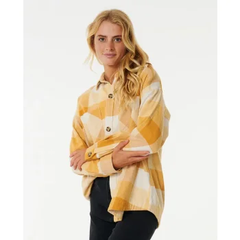 RIP CURL LA ISLA FLANNEL SHIRT GOLD