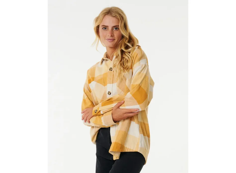 RIP CURL LA ISLA FLANNEL SHIRT GOLD