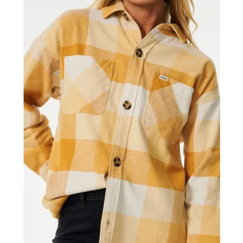 RIP CURL LA ISLA FLANNEL SHIRT GOLD