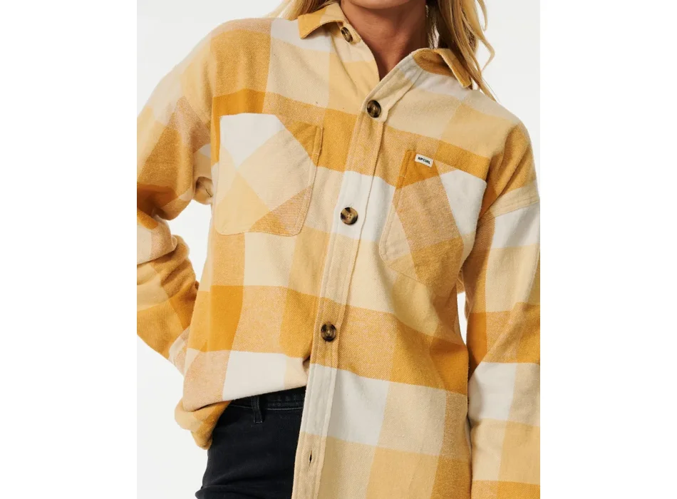 RIP CURL LA ISLA FLANNEL SHIRT GOLD