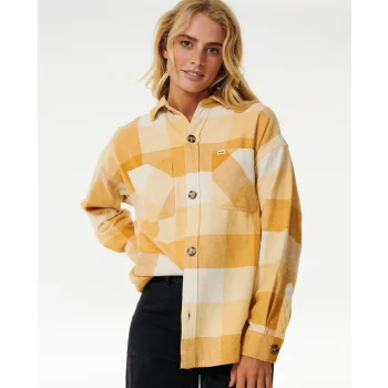 RIP CURL LA ISLA FLANNEL SHIRT GOLD