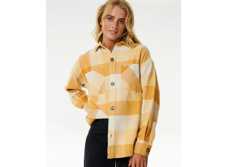 RIP CURL LA ISLA FLANNEL SHIRT GOLD