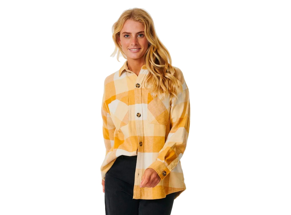 RIP CURL LA ISLA FLANNEL SHIRT GOLD