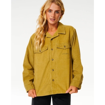 RIP CURL STEVIE CORD SHIRT KHAKI