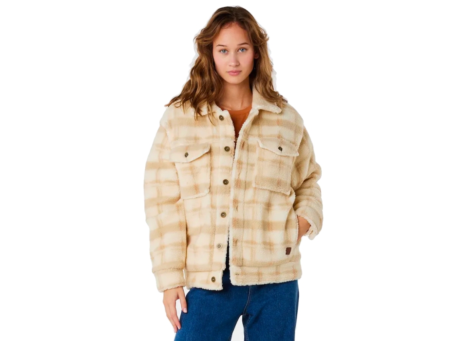 RIP CURL SUNRISE SESSION SHERPA JACKET BEIGE