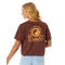 RIP CURL CELESTIAL SUN HERITAGE CROP TEE BROWN