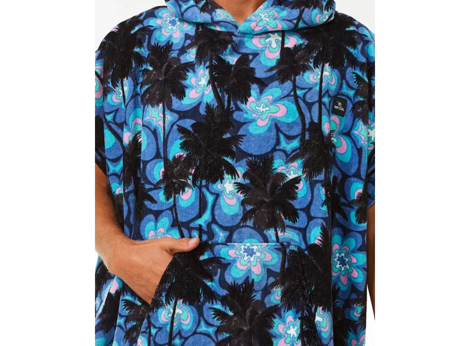 RIP CURL COMBO HOODED TOWEL BLUE YONDER