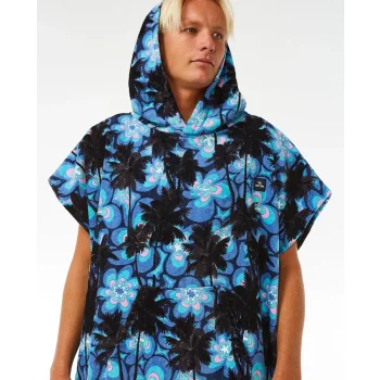 RIP CURL COMBO HOODED TOWEL BLUE YONDER