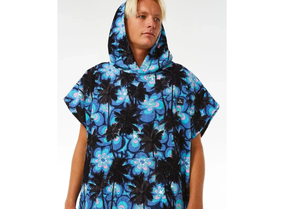 RIP CURL COMBO HOODED TOWEL BLUE YONDER