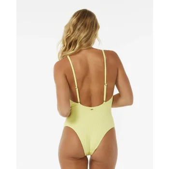 RIP CURL PREMIUM SURF CHEEKY ONE PIECE BRIGHT YELLOW