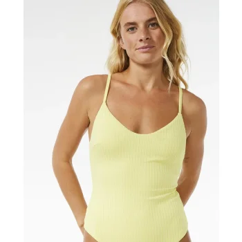 RIP CURL PREMIUM SURF CHEEKY ONE PIECE BRIGHT YELLOW